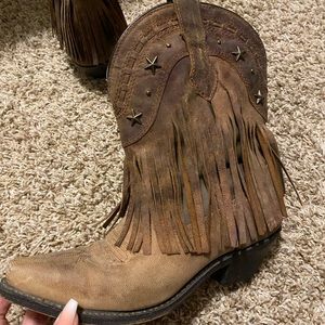 Dingo Fringe Cowboy Boot